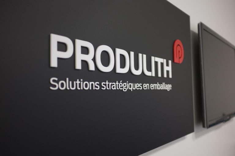 Wall sign from Produlith - Strategic packaging solutions